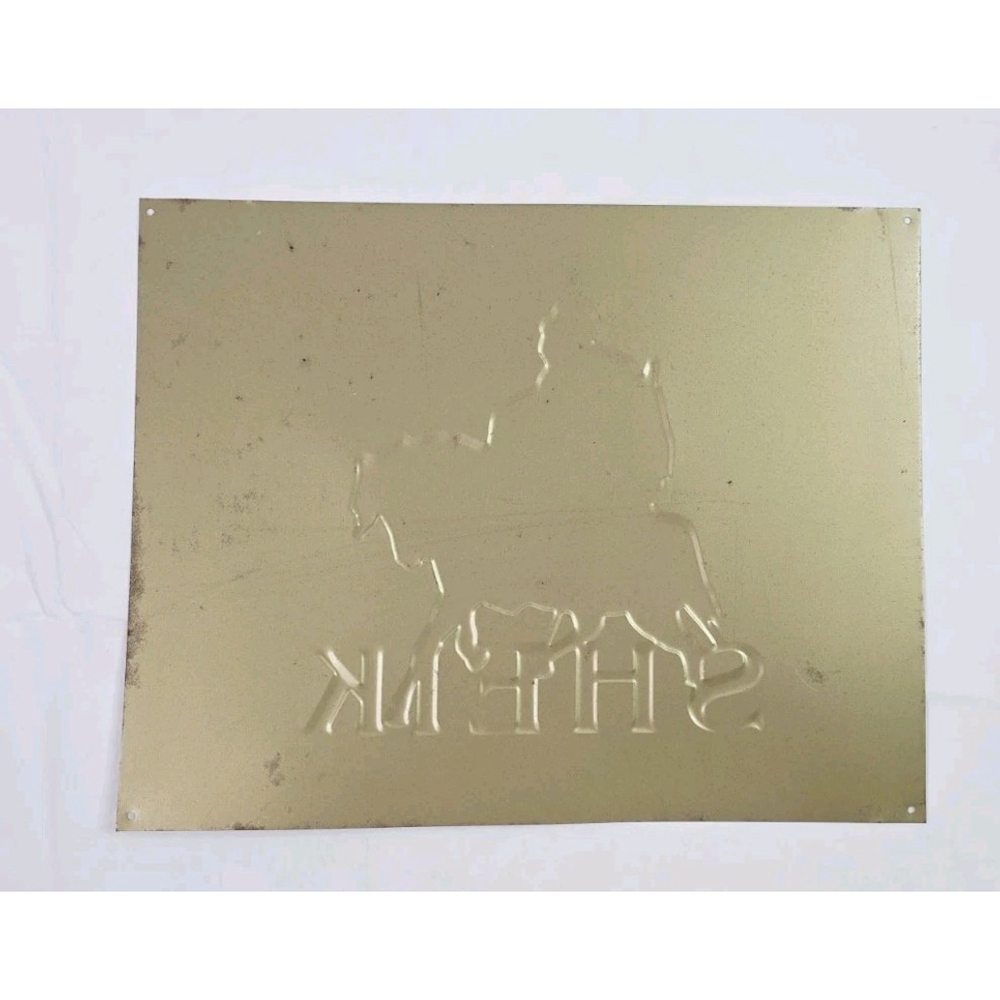 Sheik Condoms Prophylactics Drug Store Approx 10x13 Embossed Metal Sign - Picture 4 of 4